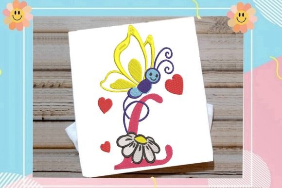 Butterfly L Letter Monogram: A Festive Touch