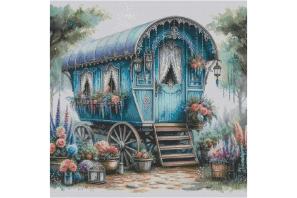 Charming Caravan Counted Cross Stitch Patterns