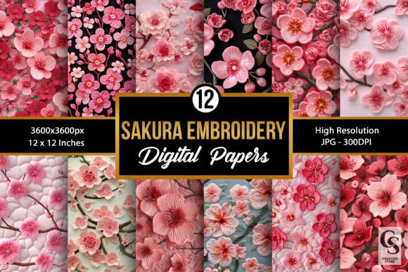 Charming Sakura Embroidery for Personalized Gifts