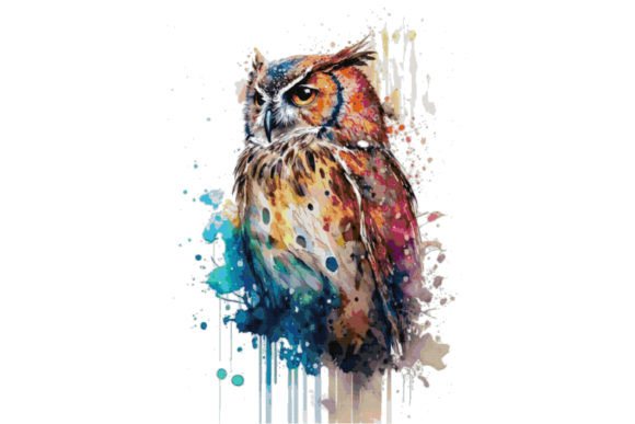 Colorful Owl Cross Stitch Patterns for Etsy