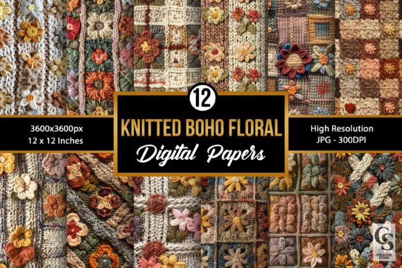 Review: Knitted Boho Floral Embroidery Patterns