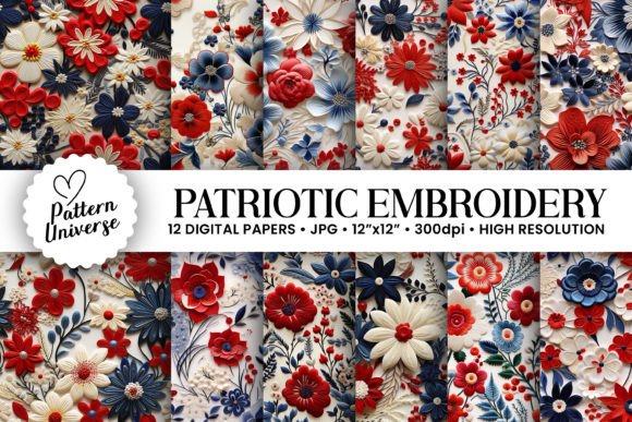 Review: Patriotic Floral Embroidery Patterns
