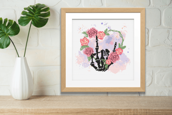 Your Heart Rocks: A Charming Cross-Stitch Design